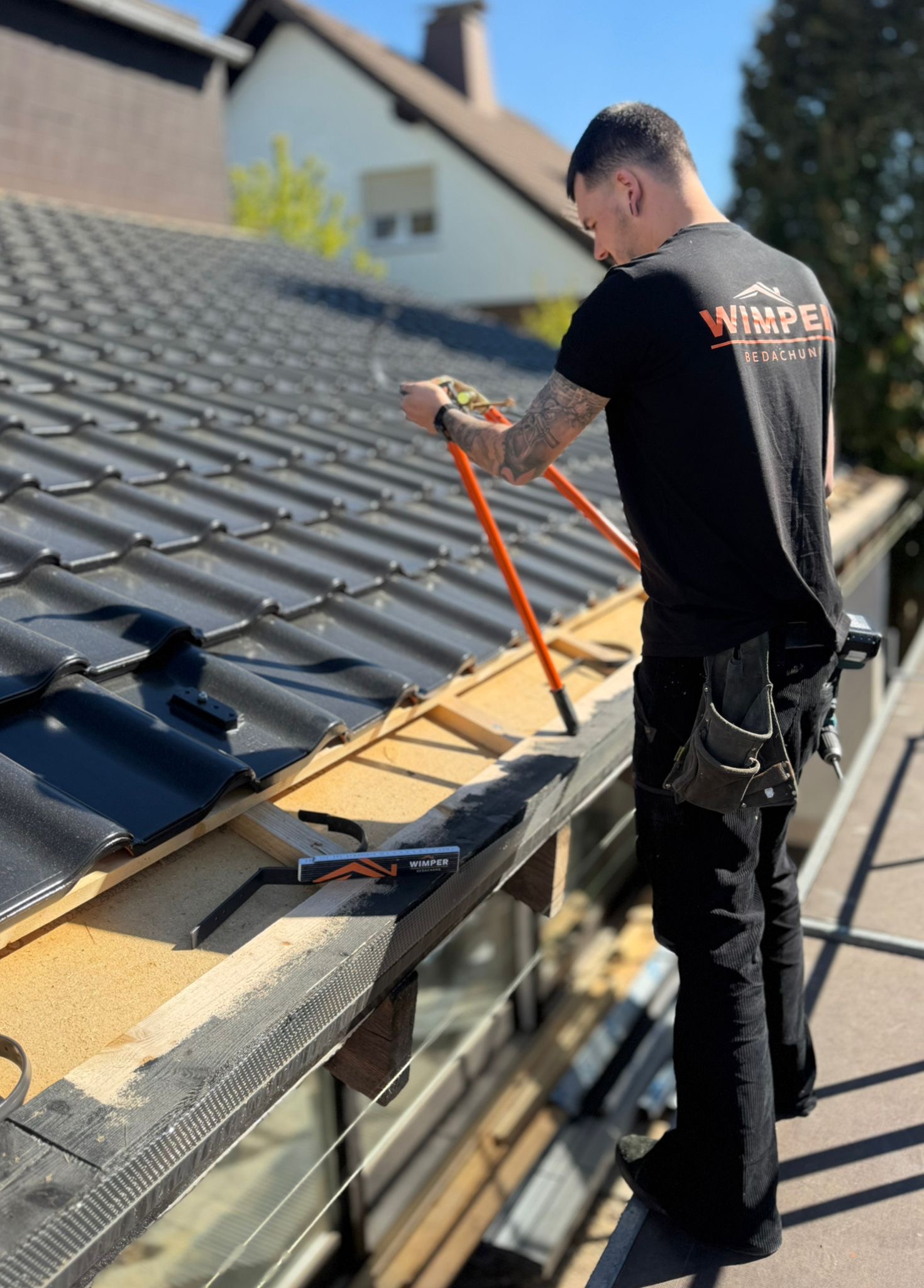 Wimper Bedachung – Unser Team bei der Arbeit